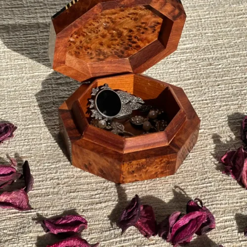 Wooden Jewelry Box, Decorative Box for Office and Living Room, Wooden Storage Chest, Keepsake Box, Gift for Wood Lovers