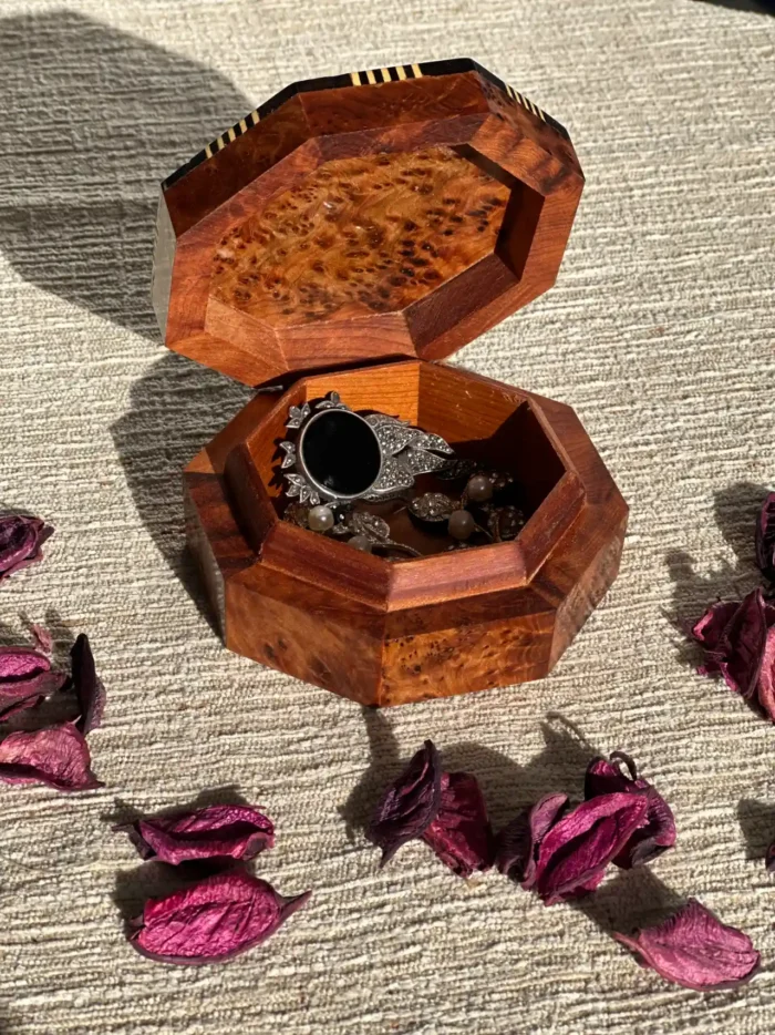 Wooden Jewelry Box, Decorative Box for Office and Living Room, Wooden Storage Chest, Keepsake Box, Gift for Wood Lovers - Image 3