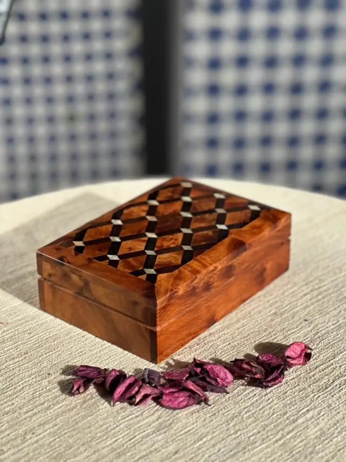 Handmade Thuya Burl Wood Jewelry Box, Jewelry Organizer, Keepsake Box, Decorative Storage Box for Women, Jewelry Boxes