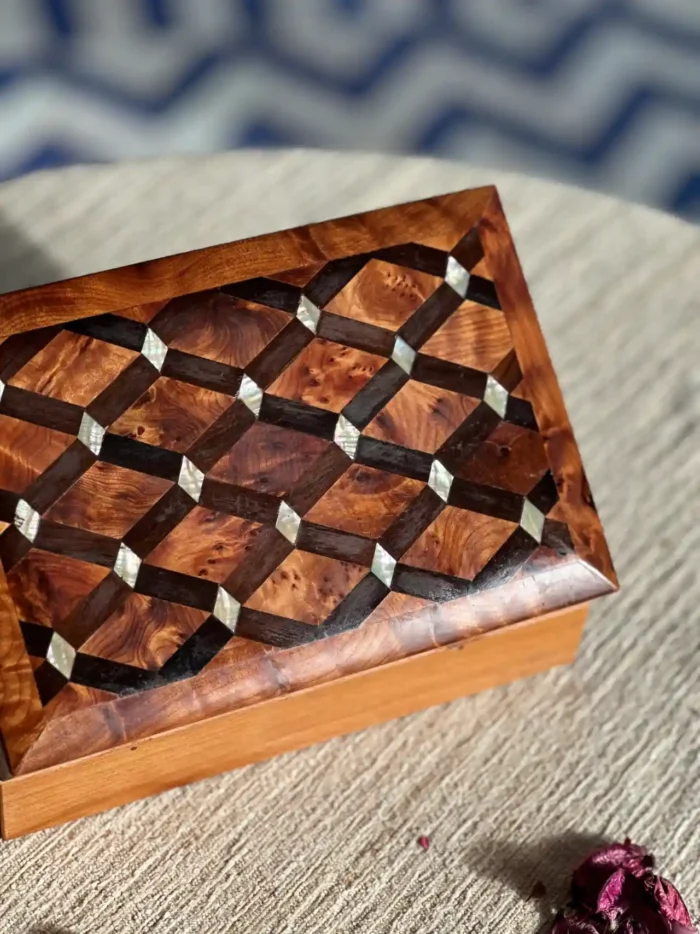 Handmade Thuya Burl Wood Jewelry Box, Jewelry Organizer, Keepsake Box, Decorative Storage Box for Women, Jewelry Boxes - Image 5