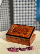 Handmade Wooden Jewelry Box | Luxury Souvenir Gift | Elegant Cigar Storage | Natural Wood Tea Organizer