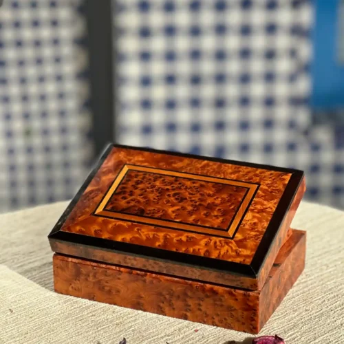 Handmade Wooden Jewelry Box | Luxury Souvenir Gift | Elegant Cigar Storage | Natural Wood Tea Organizer