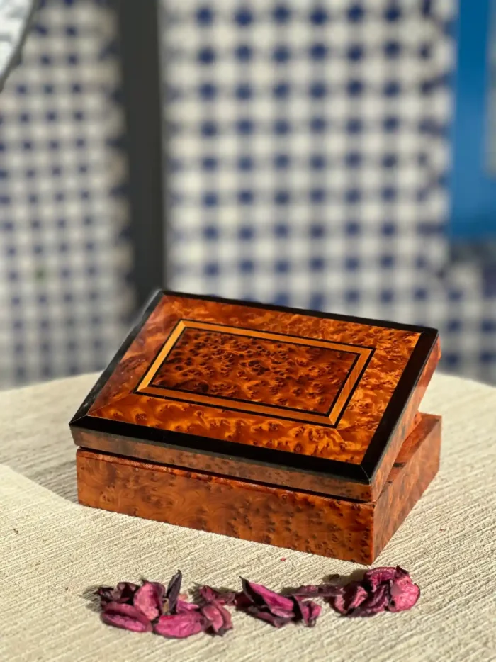 Handmade Wooden Jewelry Box | Luxury Souvenir Gift | Elegant Cigar Storage | Natural Wood Tea Organizer - Image 2