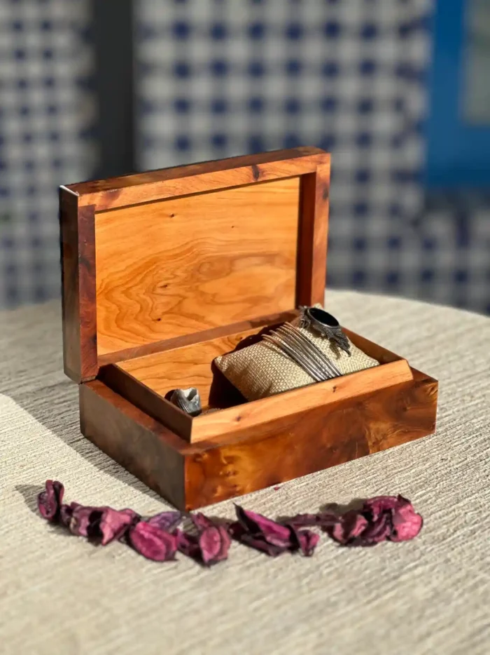 Handmade Wooden Jewelry Box | Luxury Souvenir Gift | Elegant Cigar Storage | Natural Wood Tea Organizer - Image 3