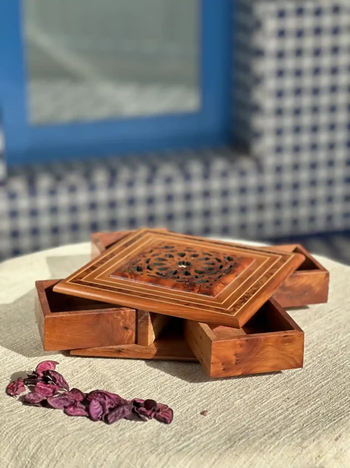 Handcrafted Secret Opening Wooden Jewelry Box,Unique Trinket Box,Wood Puzzle Box,Large Jewelry Box,Secret Compartment Box,Decorative Box