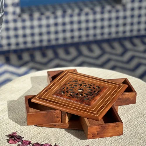 Handcrafted Secret Opening Wooden Jewelry Box,Unique Trinket Box,Wood Puzzle Box,Large Jewelry Box,Secret Compartment Box,Decorative Box