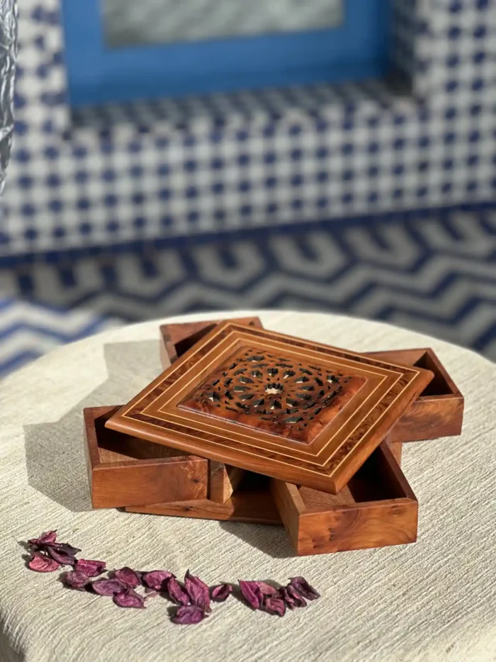 Handcrafted Secret Opening Wooden Jewelry Box,Unique Trinket Box,Wood Puzzle Box,Large Jewelry Box,Secret Compartment Box,Decorative Box - Image 2