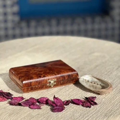 Moroccan Handmade Thuya Wood Dominoes Game – A Timeless Treasure