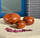 Three Handmade Thuya Burl Wood Boxes, Moroccan Pebble Boxes, Best Gifts, Jewelry Boxes, Trinket Boxes