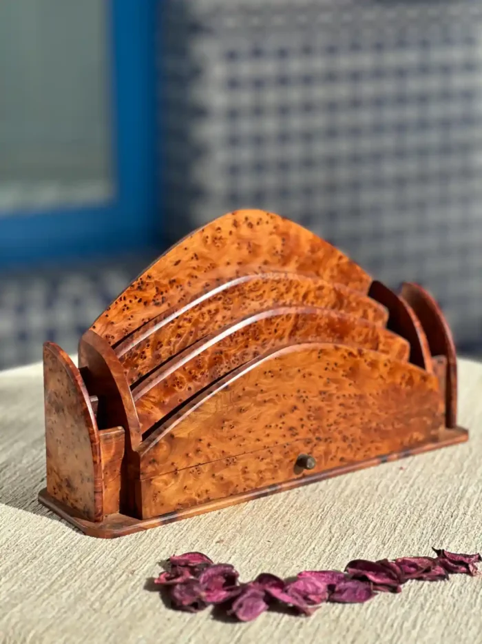 Handmade Wooden Mail and Document Organizer - An Elegant Office Storage Solution