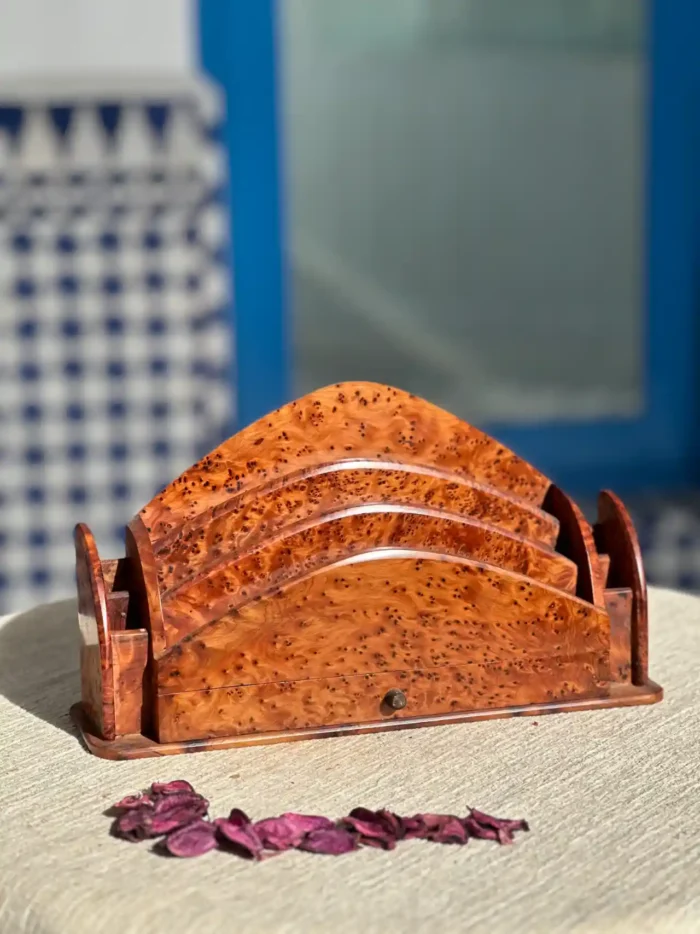 Handmade Wooden Mail and Document Organizer - An Elegant Office Storage Solution - Image 3
