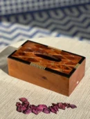 Handcrafted Thuya Wood Tissue Box Elegance for Any Space