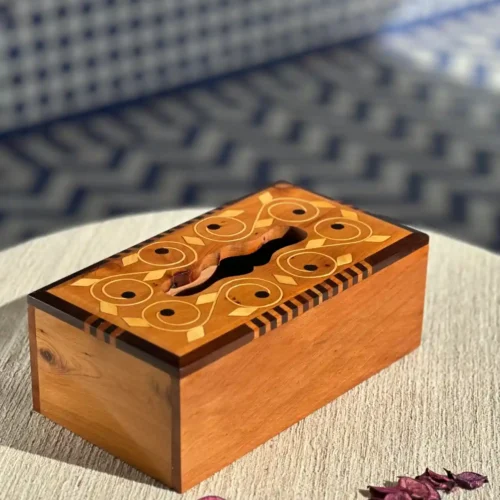 Tissue box made of Thuya wood New box Tissue box in office, cars and dormitory_box handmade morocco box in car box tissue