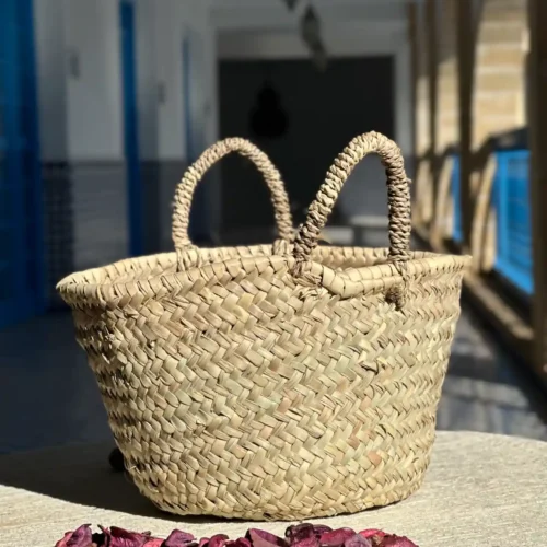 Lot de 2 Paniers 100% Naturels en Doum – L’Authenticité Multipliée