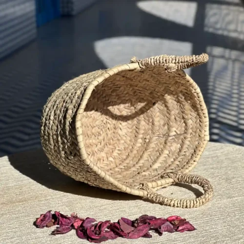 Lot de 2 Paniers 100% Naturels en Doum – L’Authenticité Multipliée