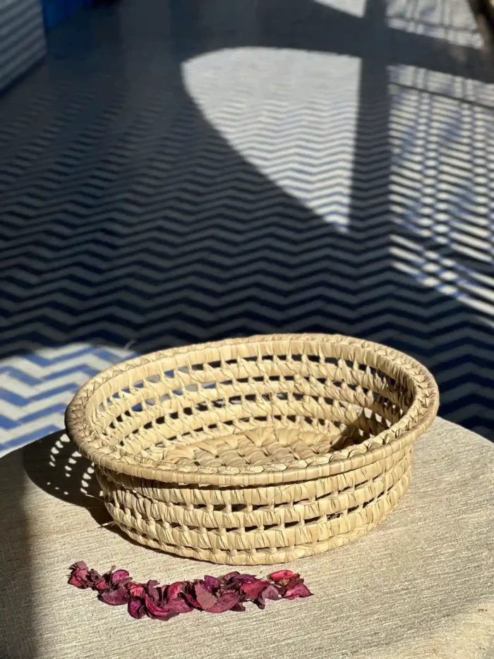 🌿 Set of 2 Moroccan Doum Baskets – Authenticity in One Unique Shape