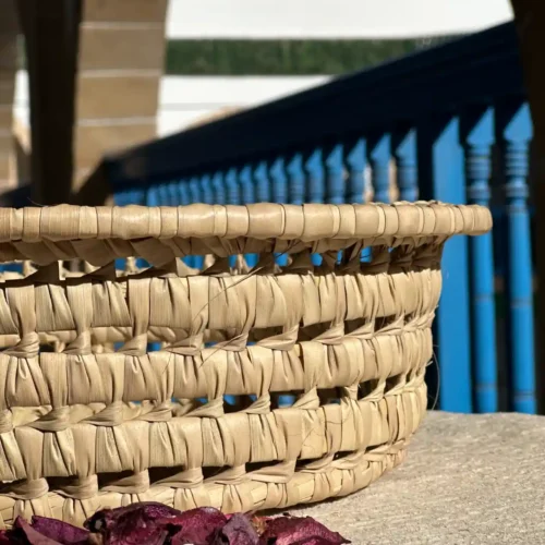 🌿 Set of 2 Moroccan Doum Baskets – Authenticity in One Unique Shape
