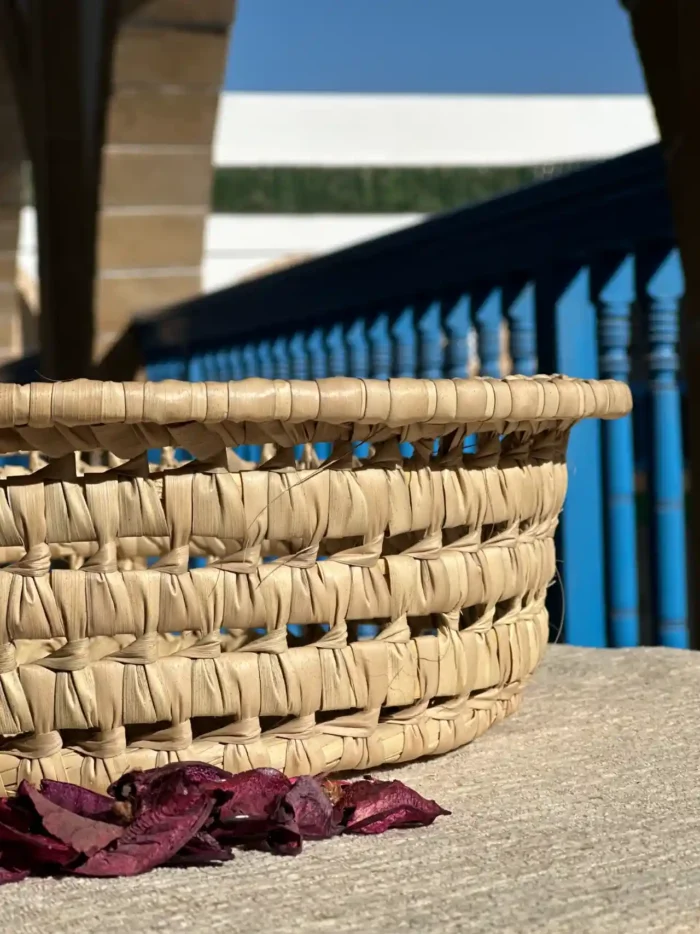 🌿 Set of 2 Moroccan Doum Baskets – Authenticity in One Unique Shape - Image 2