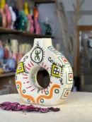 Set of Three Ceramic Vases – Nordic Style with a Moroccan Touch