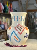 Large Flower Vase with Unique Touches – Swiri, Amazigh, and Eye 🌸✨