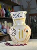 Large Flower Vase with Unique Touches – Swiri, Amazigh, and Eye 🌸✨