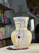 Large Flower Vase with Unique Touches – Swiri, Amazigh, and Eye 🌸✨