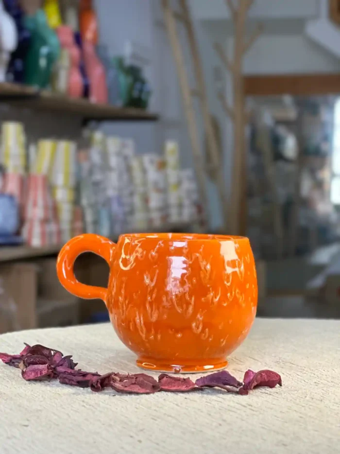 Set of 2 Handcrafted Ceramic Mugs – Unique Designs - Image 5