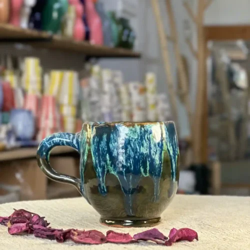 Set of 2 Handcrafted Ceramic Mugs – Unique Designs