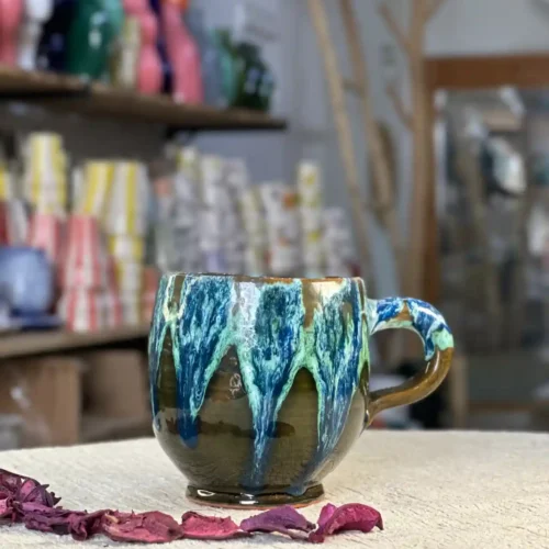 Set of 2 Handcrafted Ceramic Mugs – Unique Designs