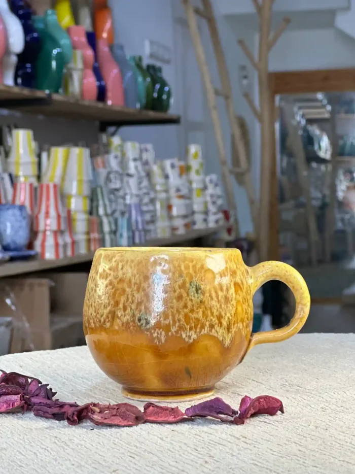Set of 2 Handcrafted Ceramic Mugs – Unique Designs - Image 8