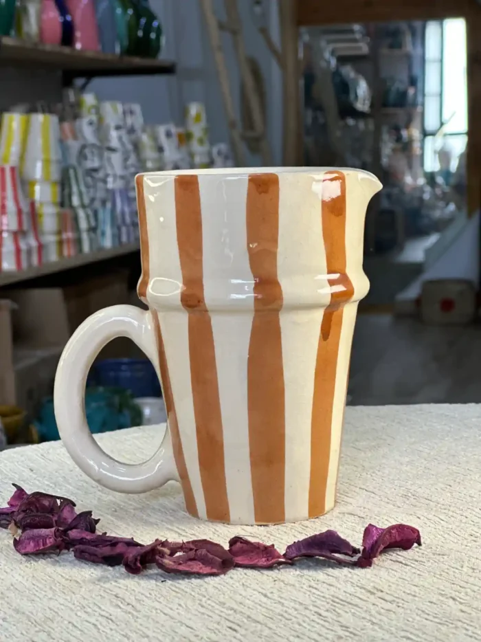 Striped Ceramic Mug – A Sensory Journey with Every Sip - Image 5