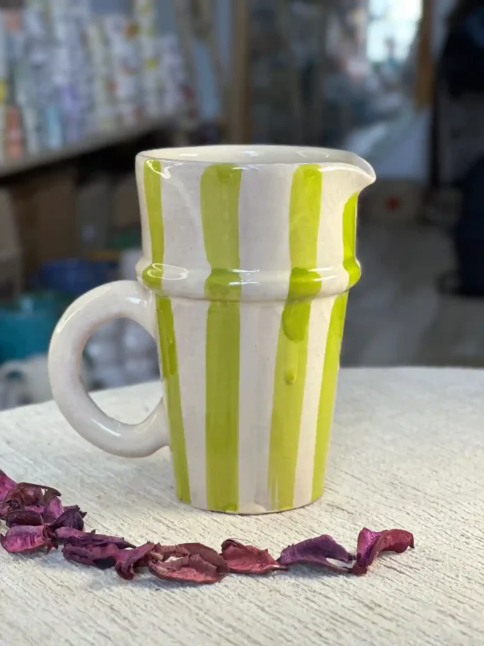 Striped Ceramic Mug – A Sensory Journey with Every Sip - Image 4