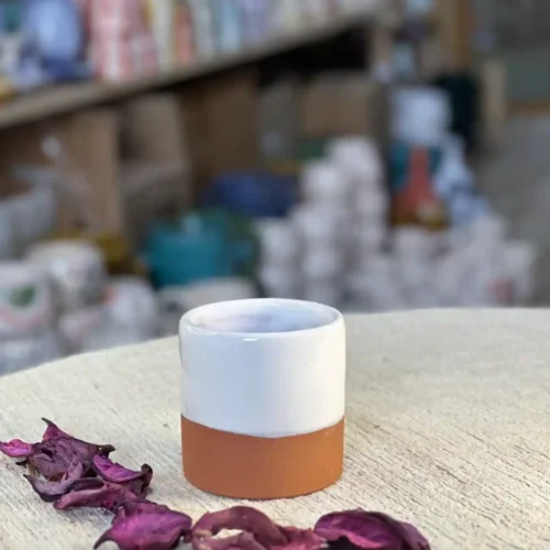 Set of 6 Handcrafted Ceramic Cups – Elegance and Authenticity at Your Table