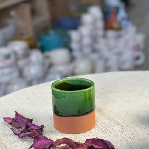 Set of 6 Handcrafted Ceramic Cups – Elegance and Authenticity at Your Table