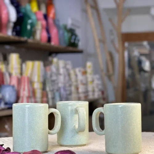 Set of 3 Ceramic Cups – Simplicity and Elegance in Color