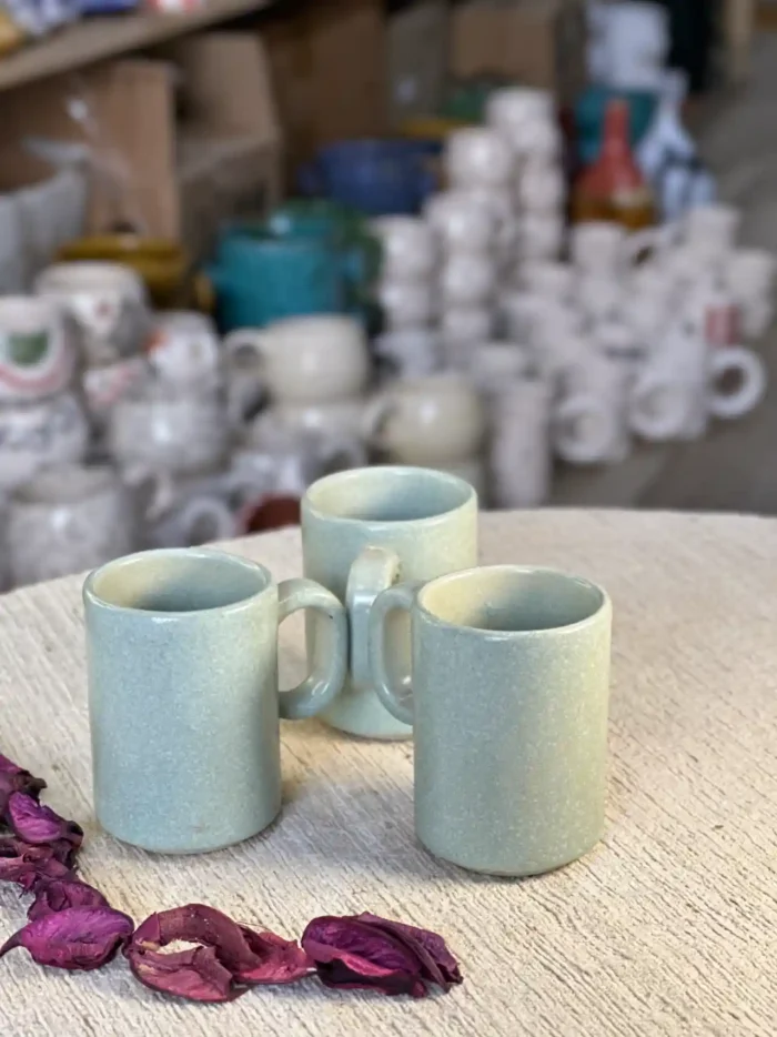 Set of 3 Ceramic Cups – Simplicity and Elegance in Color