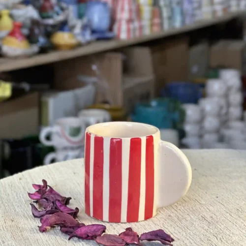 Set of 6 Striped Glasses – The Authentic Craft of Essaouira