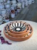 Set of 3 Ceramic Plates – Elegance with a Unique Design