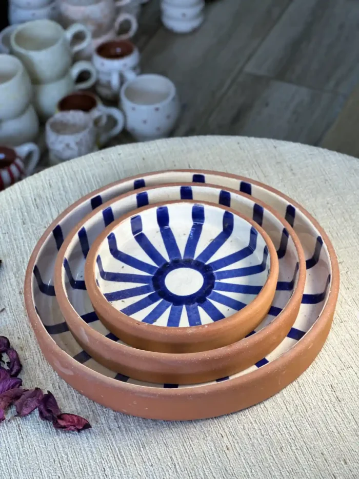 Set of 3 Ceramic Plates – Elegance with a Unique Design - Image 6