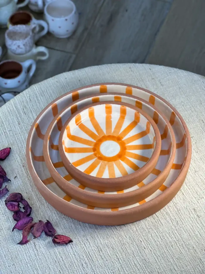 Set of 3 Ceramic Plates – Elegance with a Unique Design - Image 5