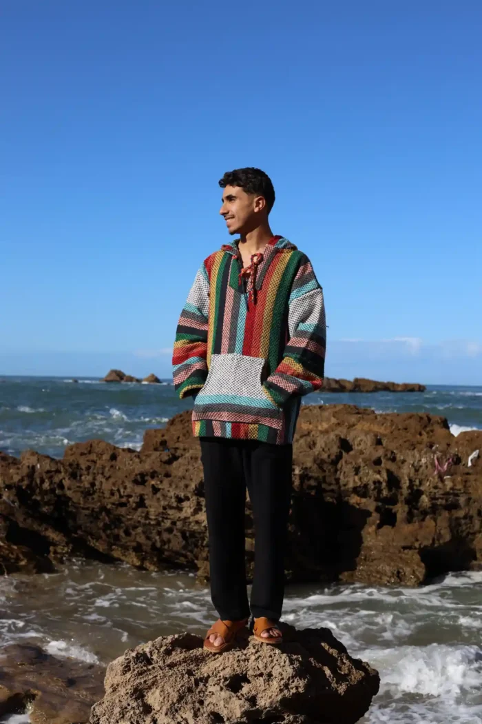 Multicolored Moroccan Jacket – A Fusion of Tradition and Modernity