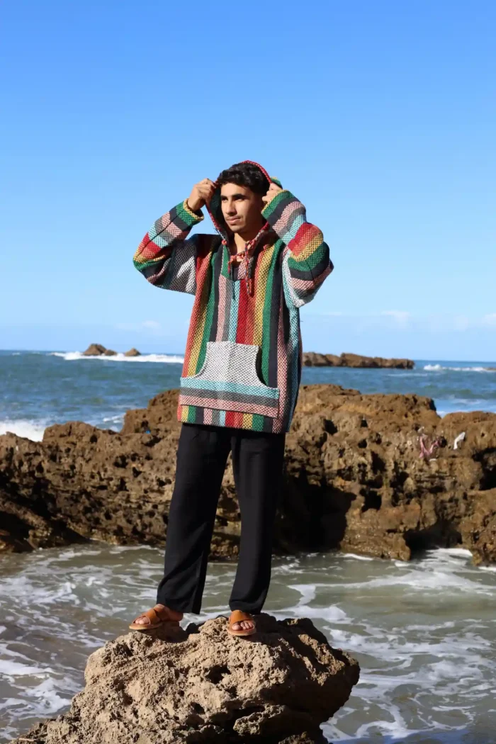 Multicolored Moroccan Jacket – A Fusion of Tradition and Modernity - Image 3