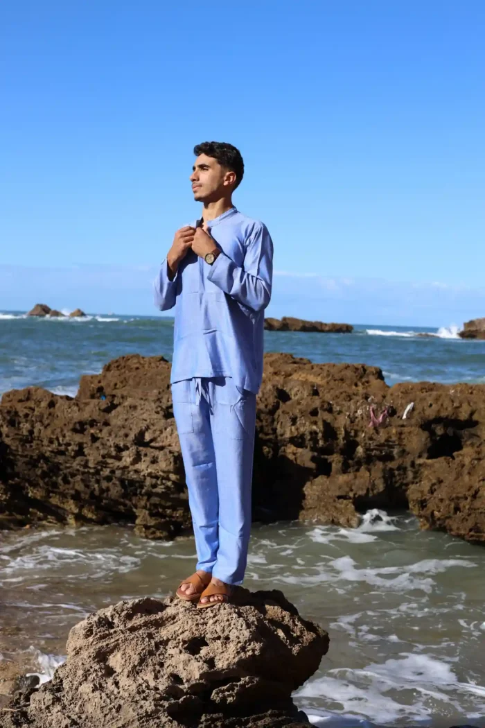Blue Linen Set – Refreshing Elegance and Comfort