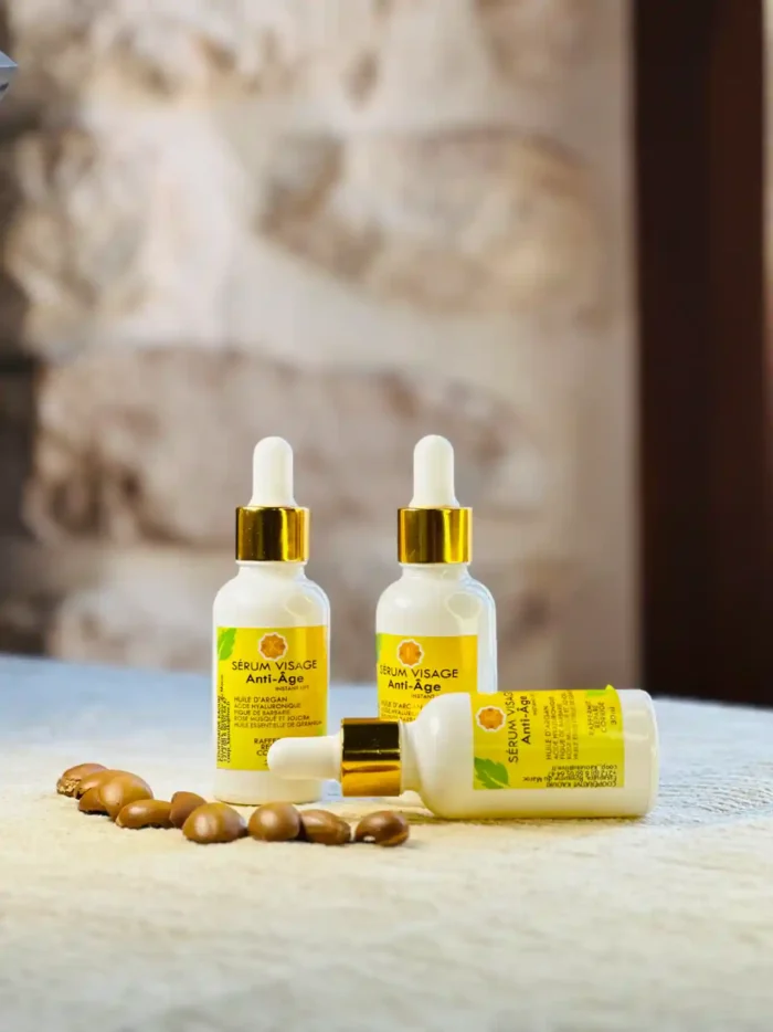 3-Pack Anti-Aging Face Serum – Instant Lift, Argan Oil & Hyaluronic Acid