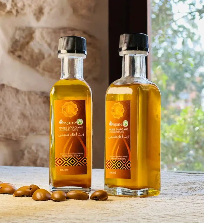 Cosmetic Argan Oil in Glass Bottle - Pack of 2 (100 ml) - Product of Morocco