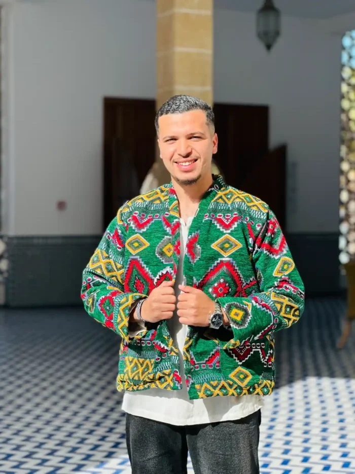 Moroccan Jacket for Men in Green – The Harmony of Tradition
