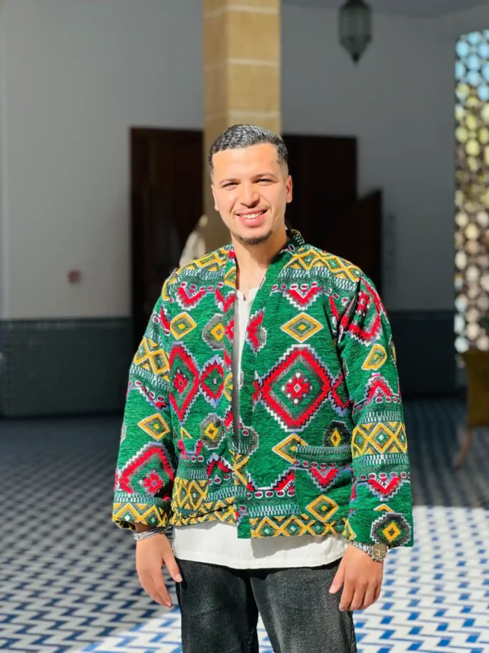 Moroccan Jacket for Men in Green – The Harmony of Tradition - Image 2