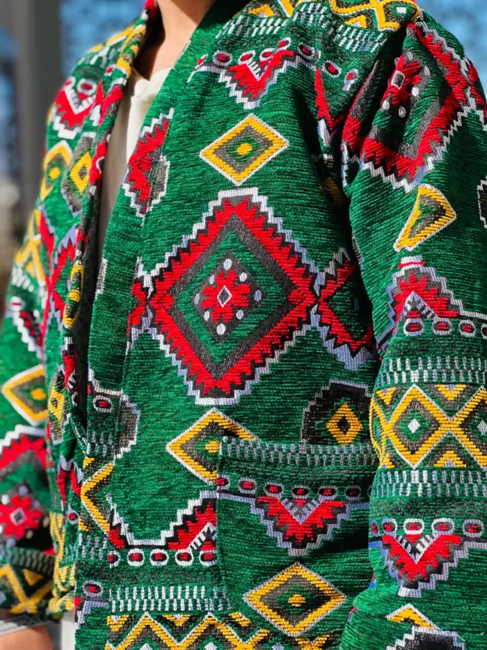 Moroccan Jacket for Men in Green – The Harmony of Tradition - Image 5