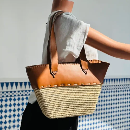 Raffia Bag with Leather Touch – Your Everyday Outdoor Essential