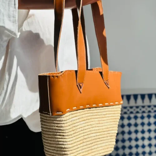 Raffia Bag with Leather Touch – Your Everyday Outdoor Essential